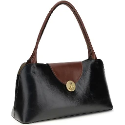 Black Calf Leather Bos Taurus Shoulder Bag