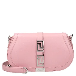 Pink Leather Shoulder Bag