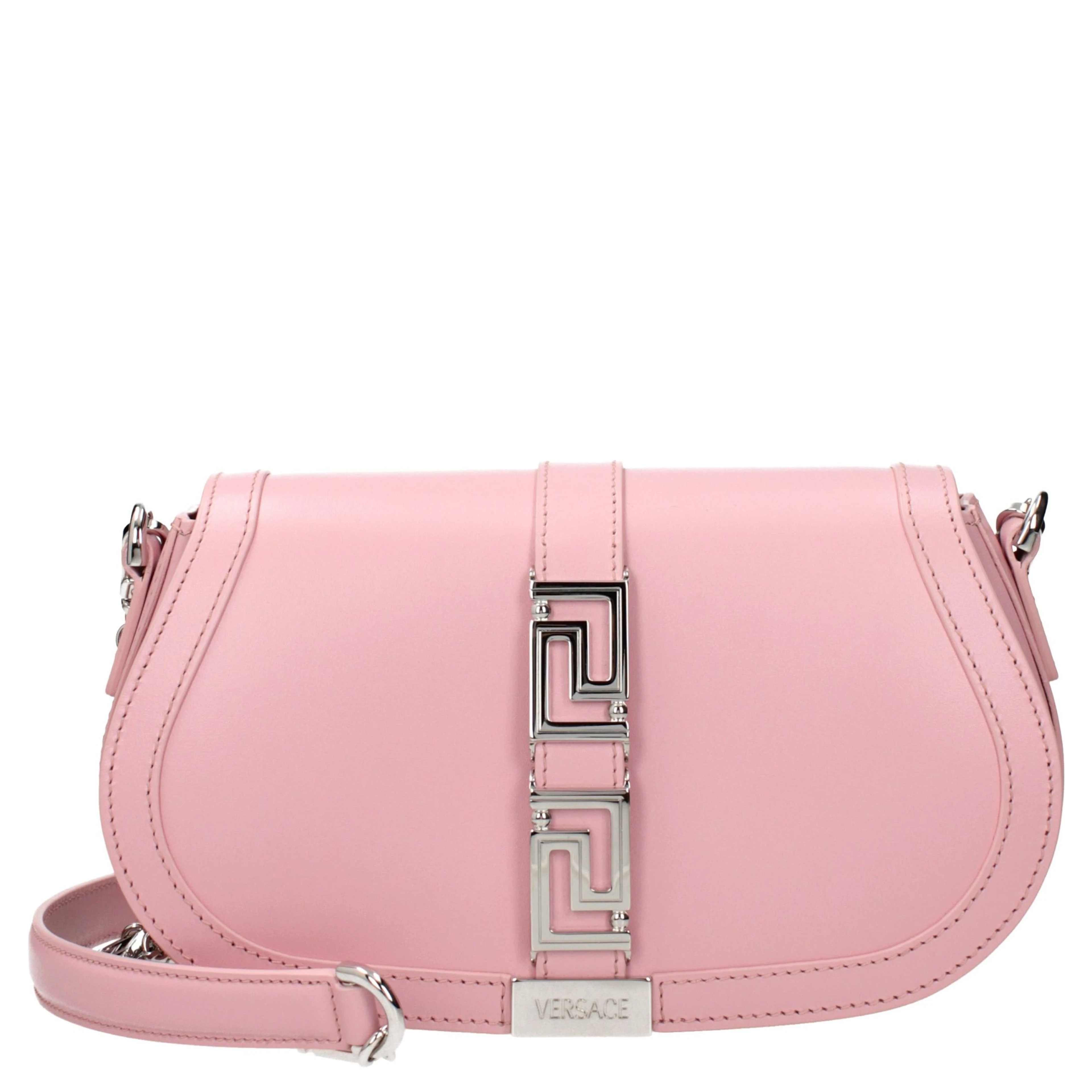 Pink Leather Shoulder Bag