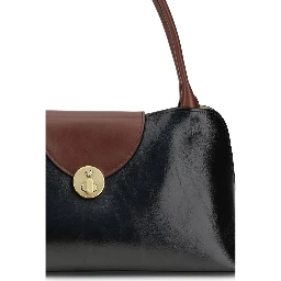 Black Calf Leather Bos Taurus Shoulder Bag