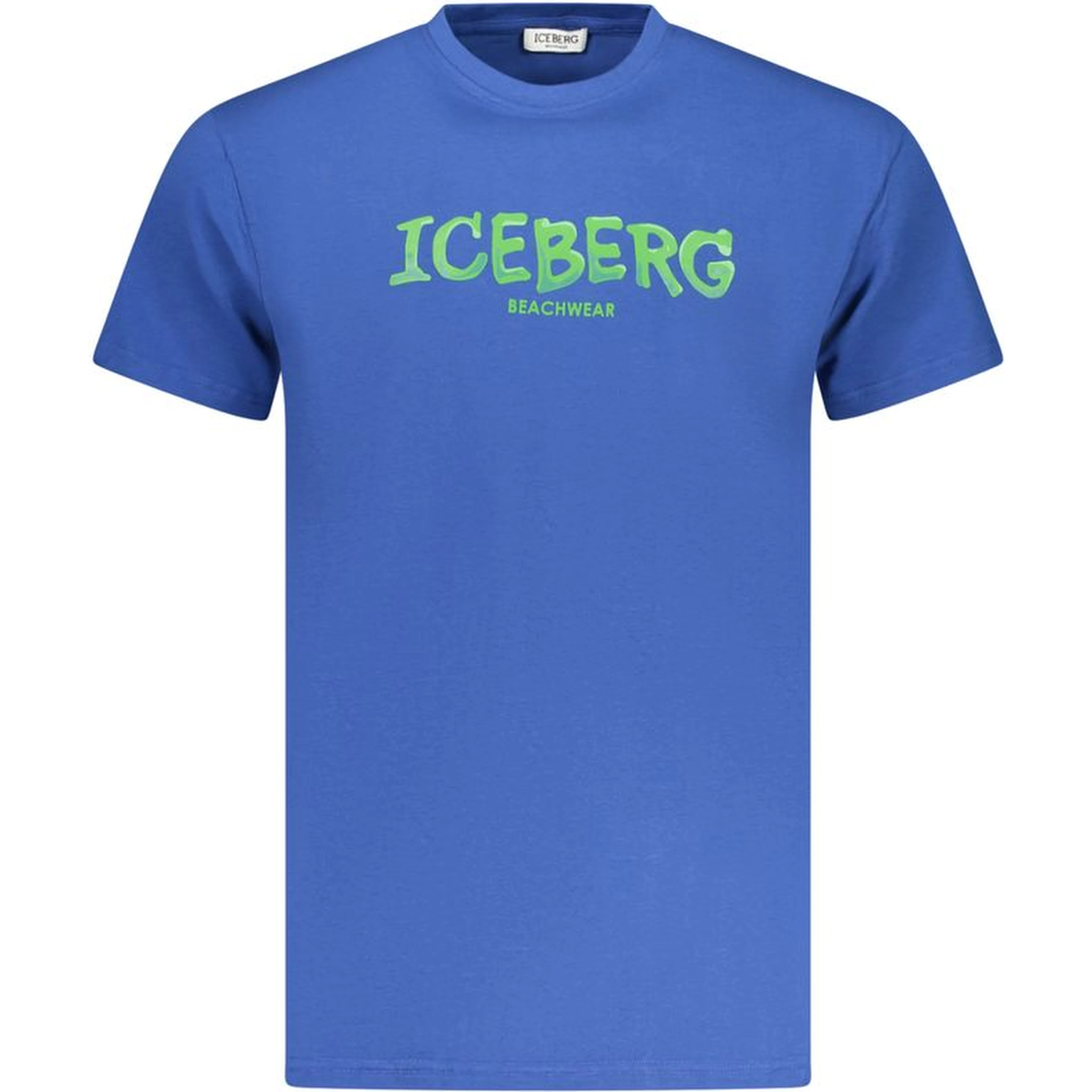 Blue Cotton Men's T-Shirt