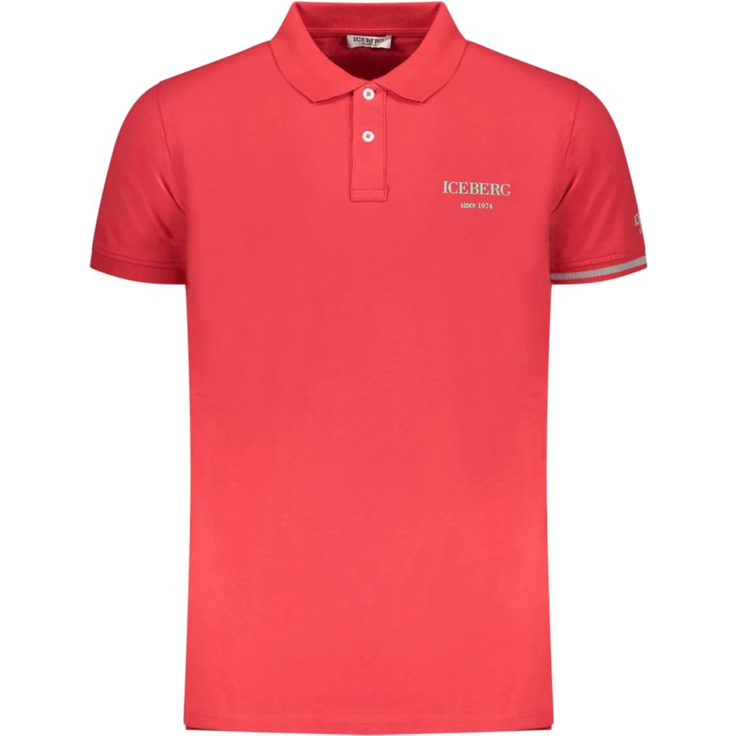 Red Cotton Mens Polo Shirt