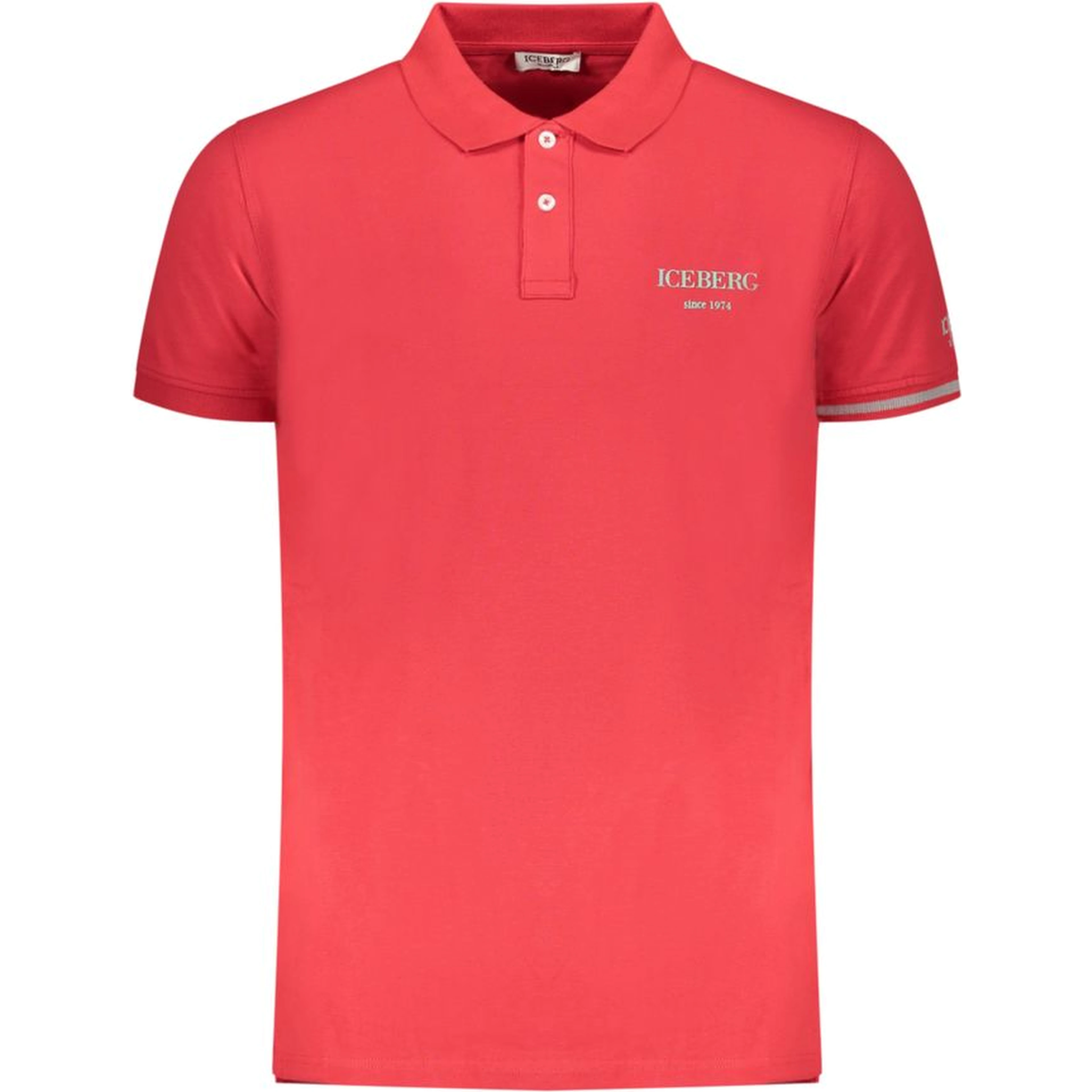 Red Cotton Mens Polo Shirt