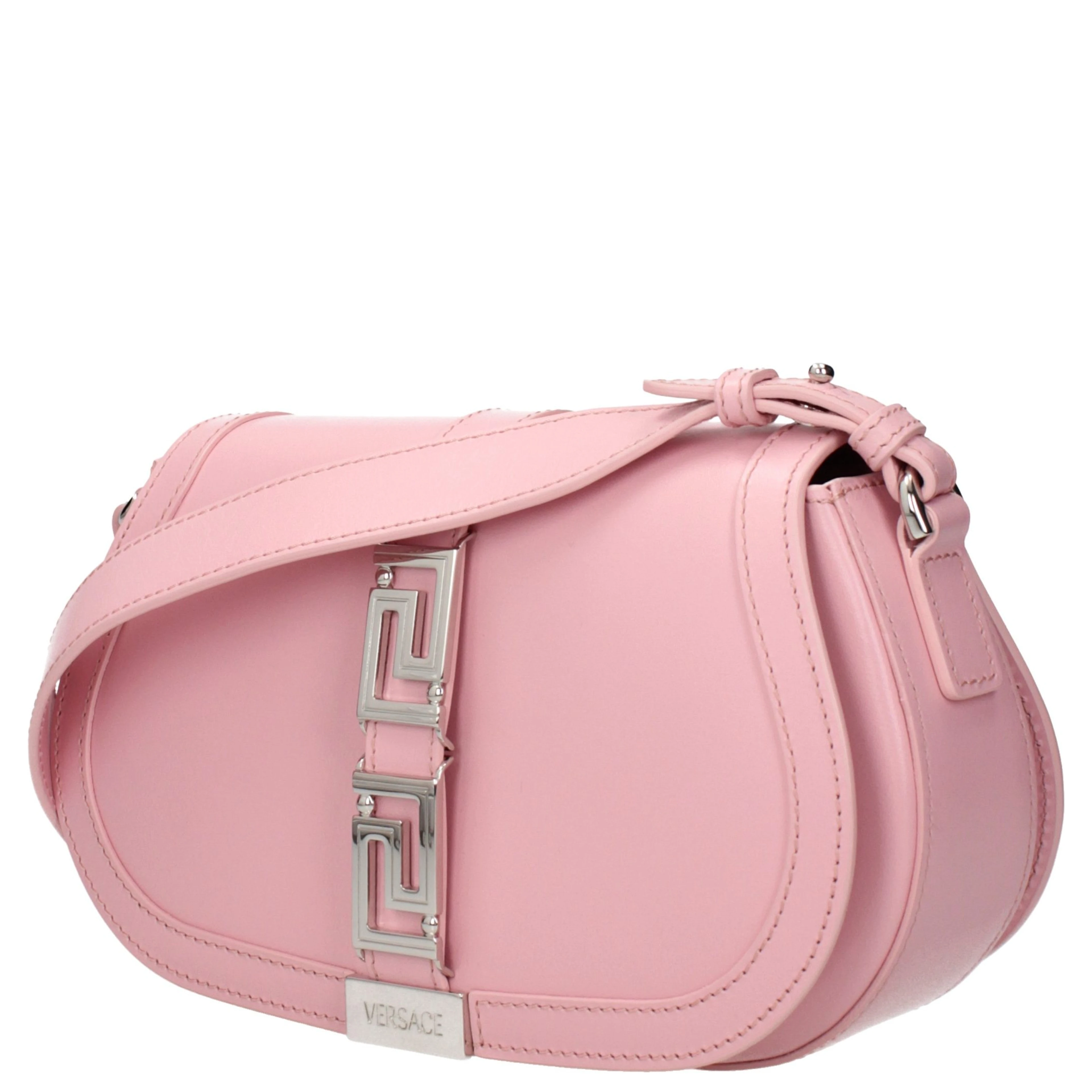 Pink Leather Shoulder Bag