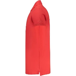 Red Cotton Polo Shirt