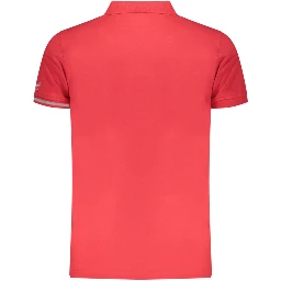 Red Cotton Mens Polo Shirt