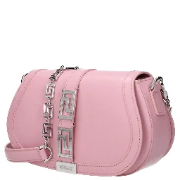 Pink Leather Shoulder Bag