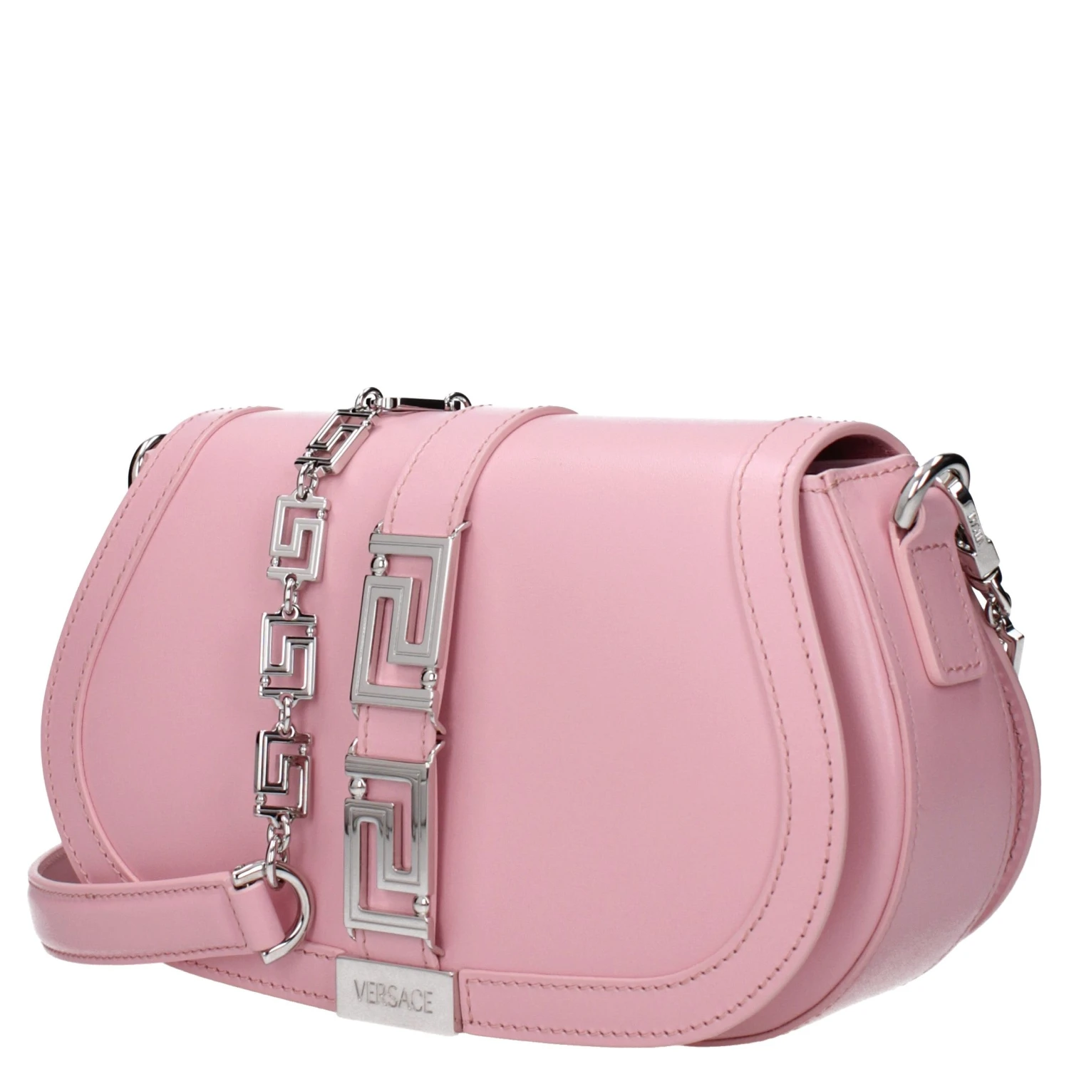 Pink Leather Shoulder Bag