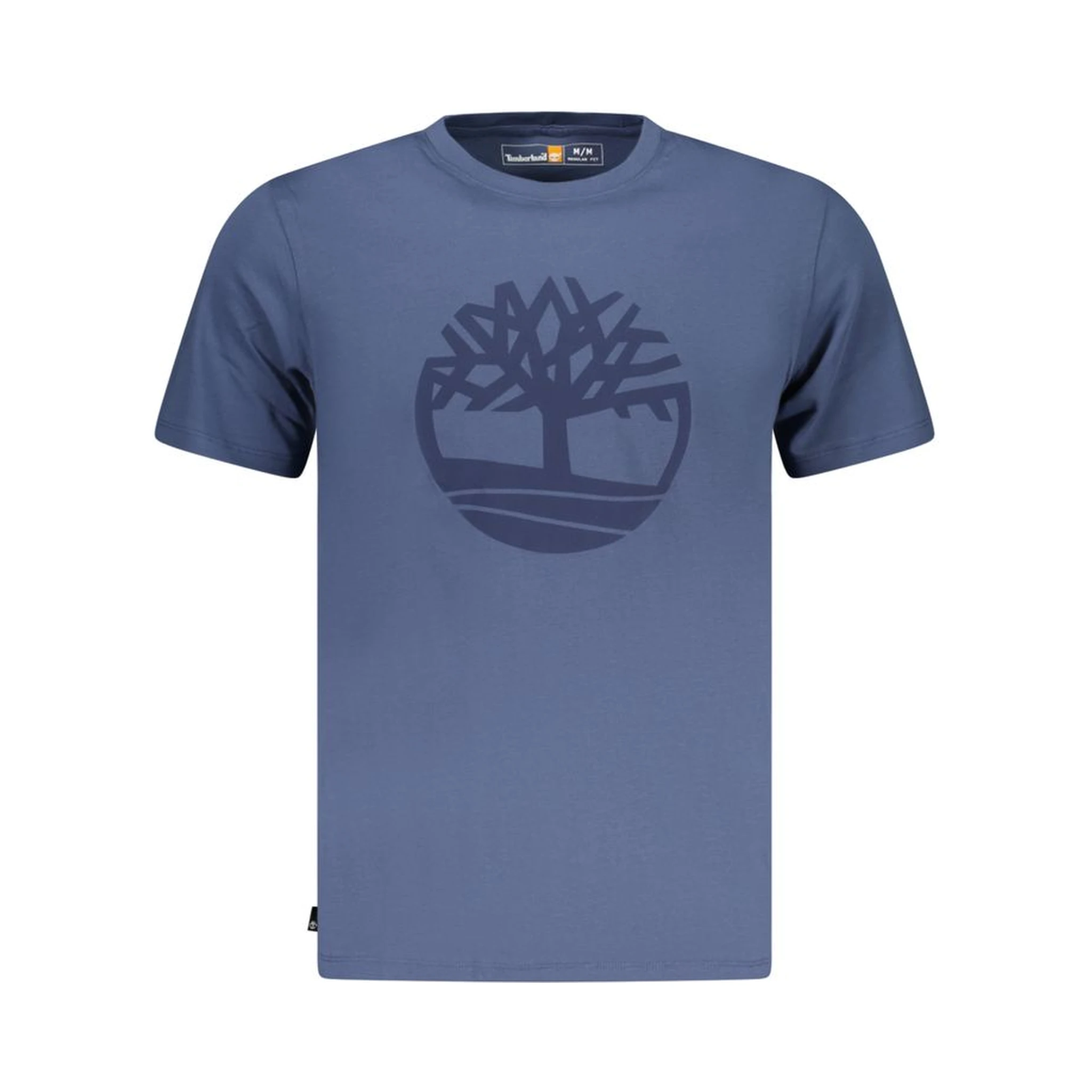 Blue Cotton Men T-Shirt