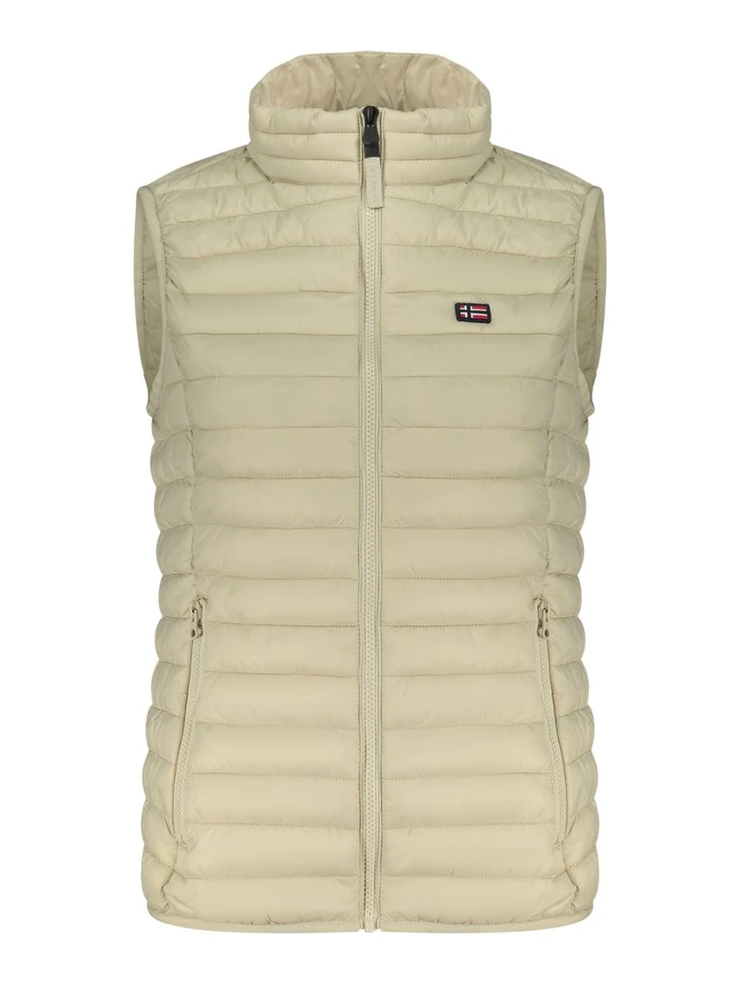 Beige Poliammide Women's Gilet