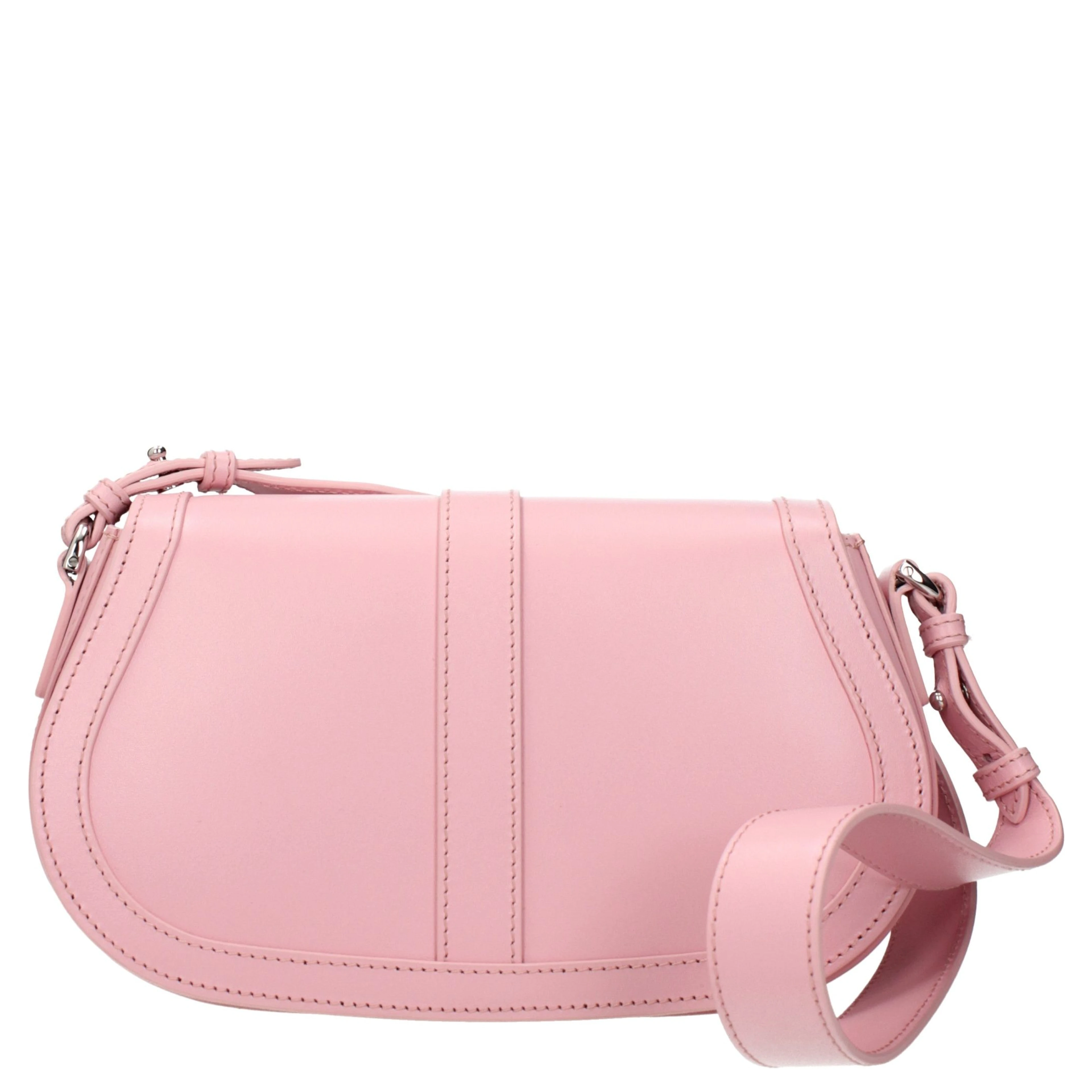 Pink Leather Shoulder Bag