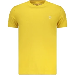 Yellow Cotton Mens T-Shirt