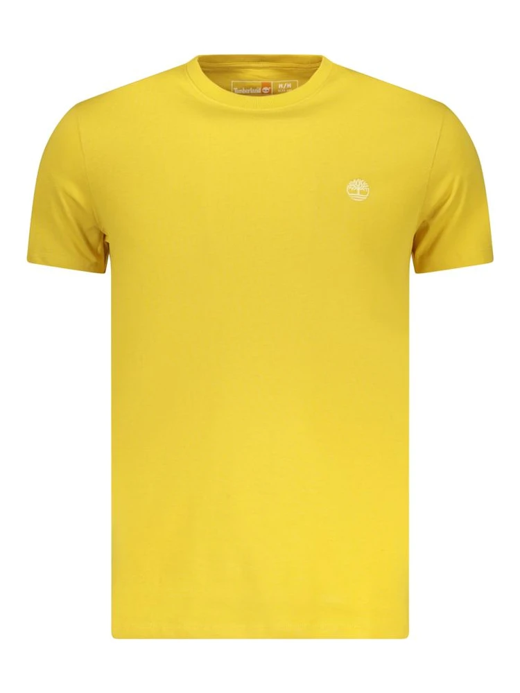 Yellow Cotton Mens T-Shirt