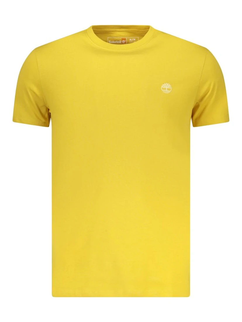 Yellow Cotton Mens T-Shirt