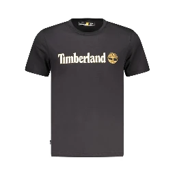 Black Cotton Men T-Shirt