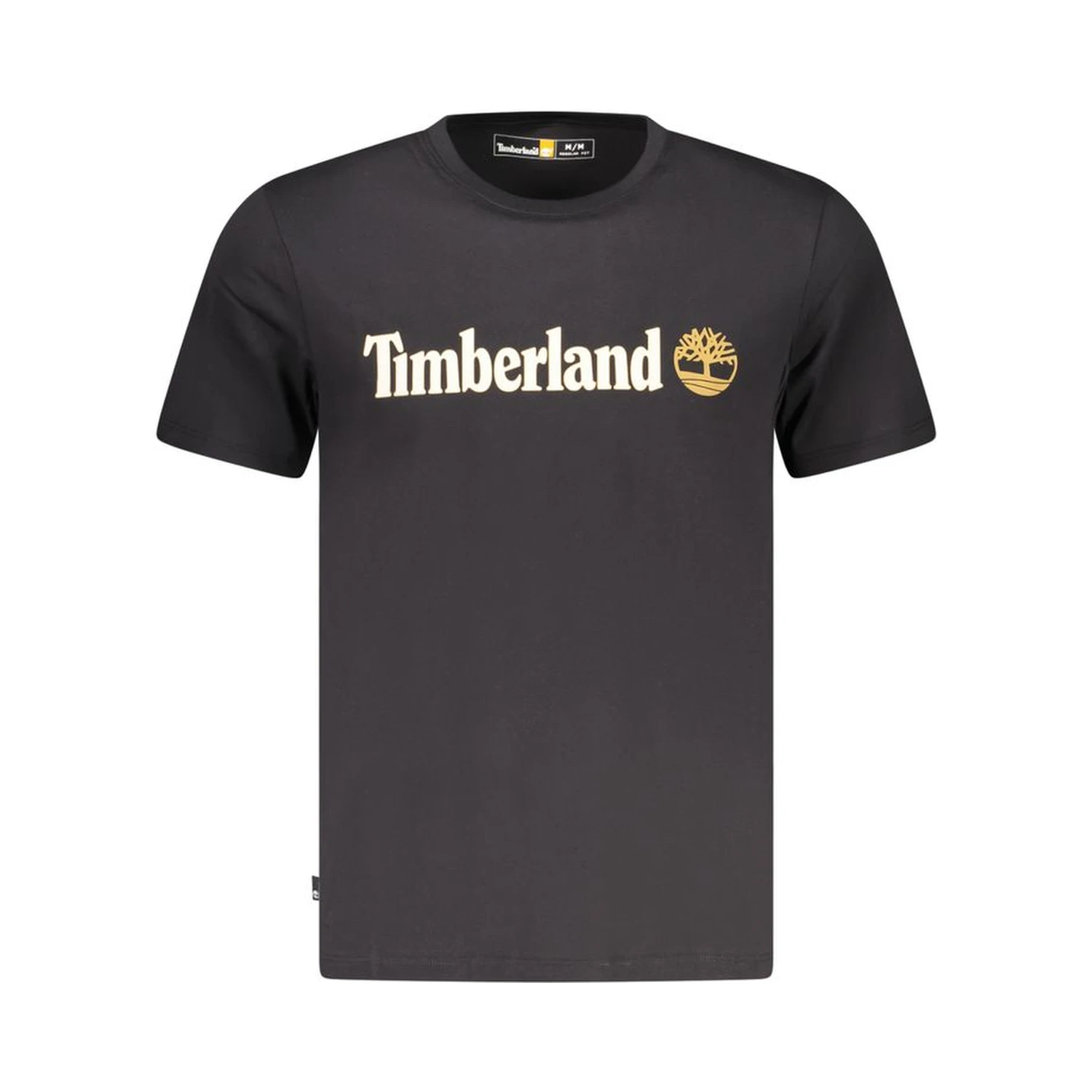 Black Cotton Men T-Shirt