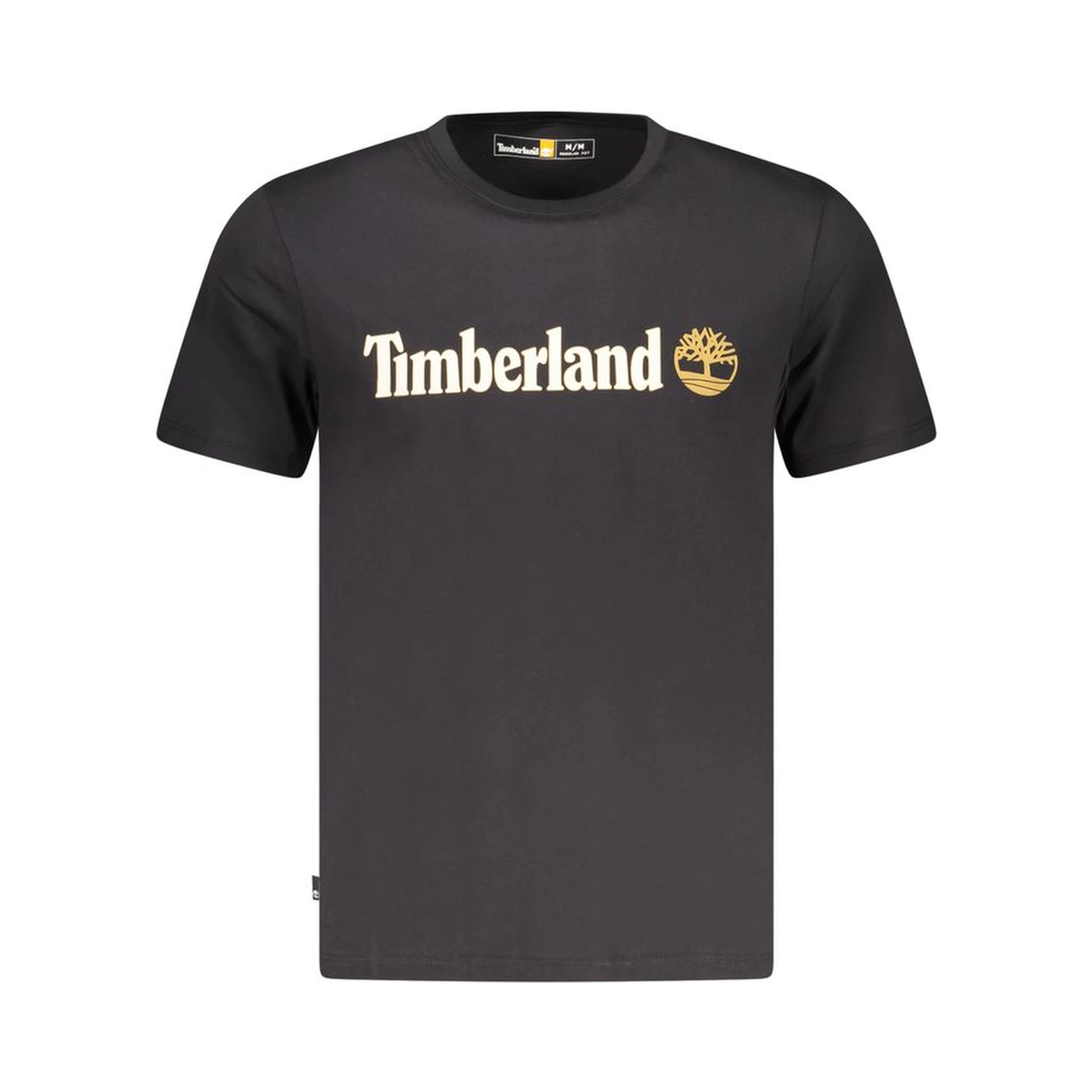 Black Cotton Men T-Shirt