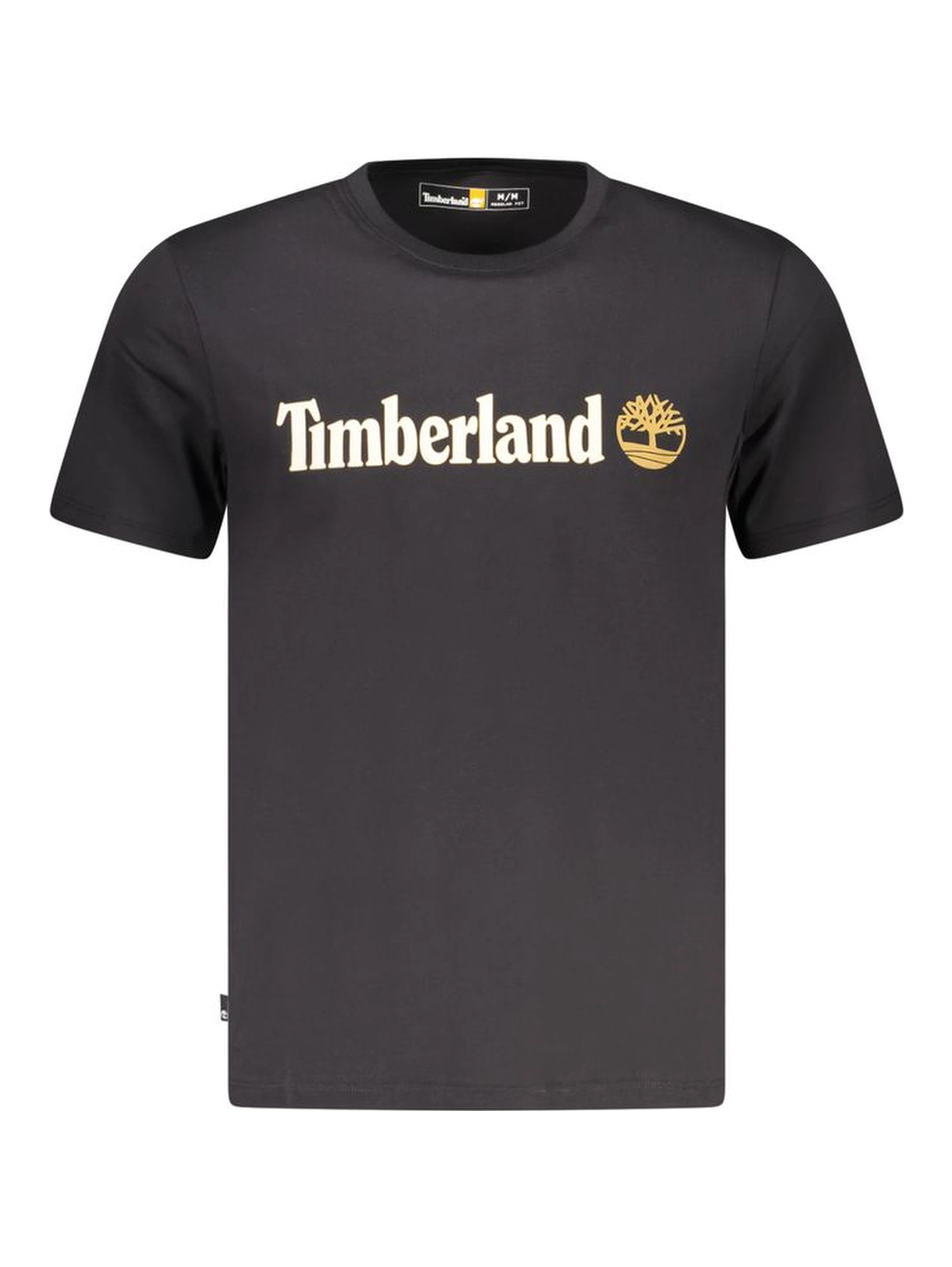 Black Cotton Men T-Shirt