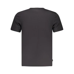 Black Cotton Men T-Shirt