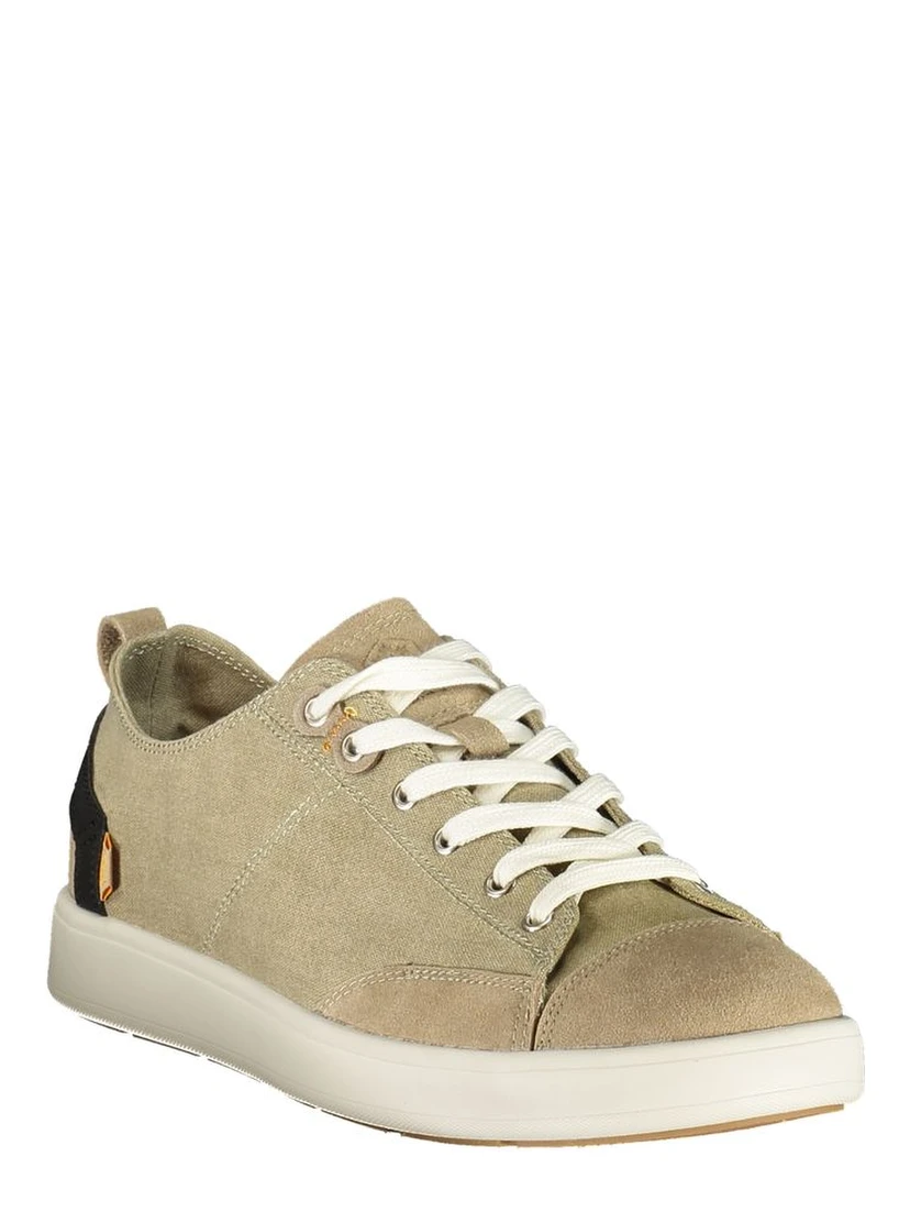 Beige Polyester Athletic Sneakers