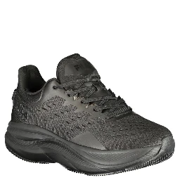 Black Polyester Women Sneaker