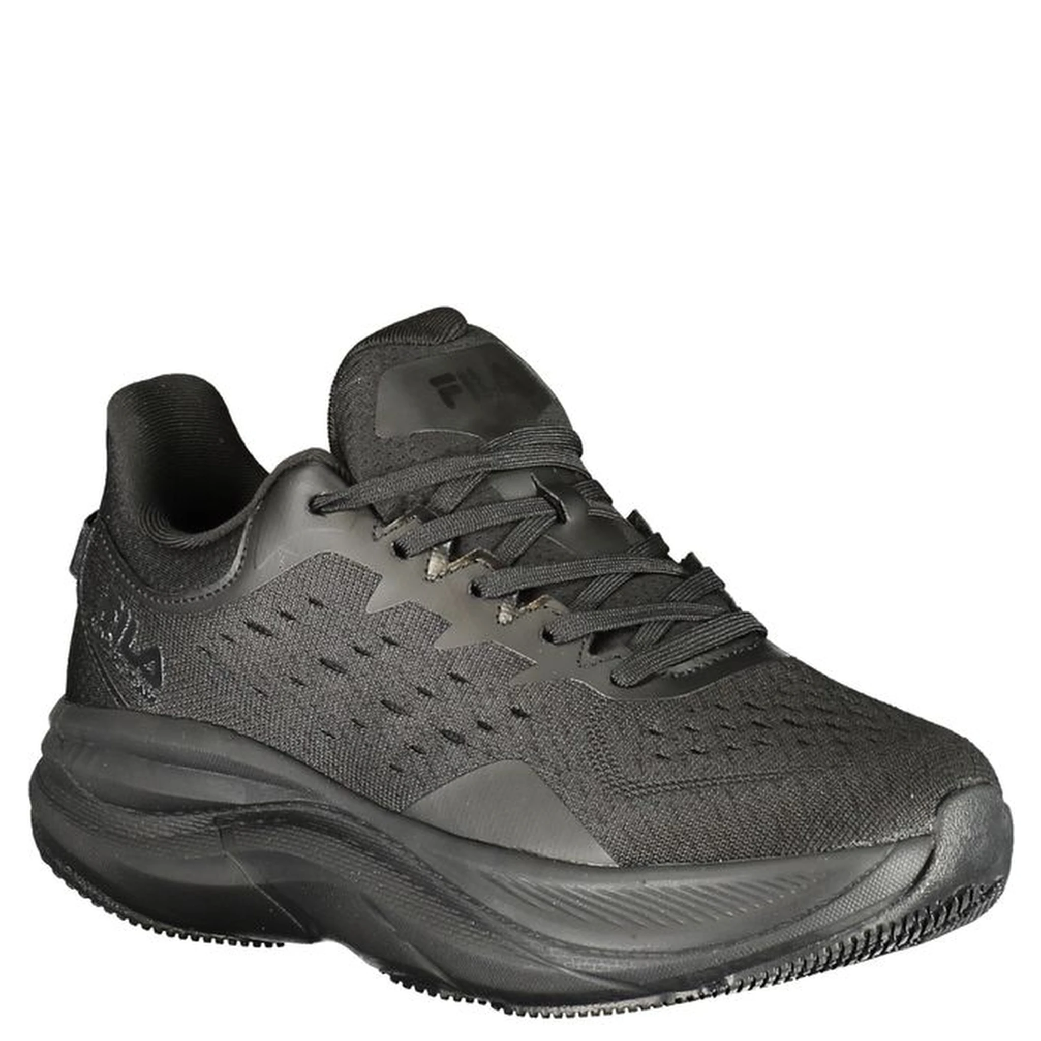 Black Polyester Women Sneaker