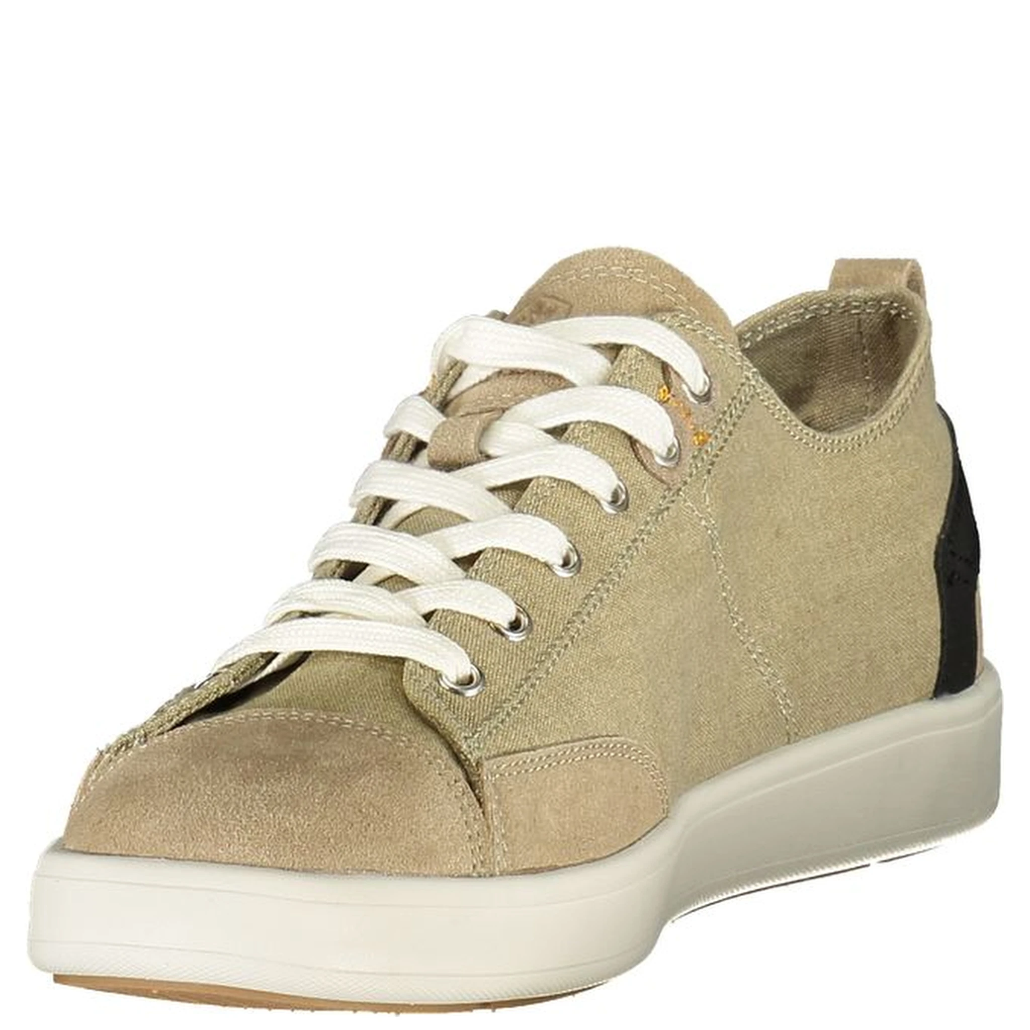 Beige Polyester Athletic Sneakers