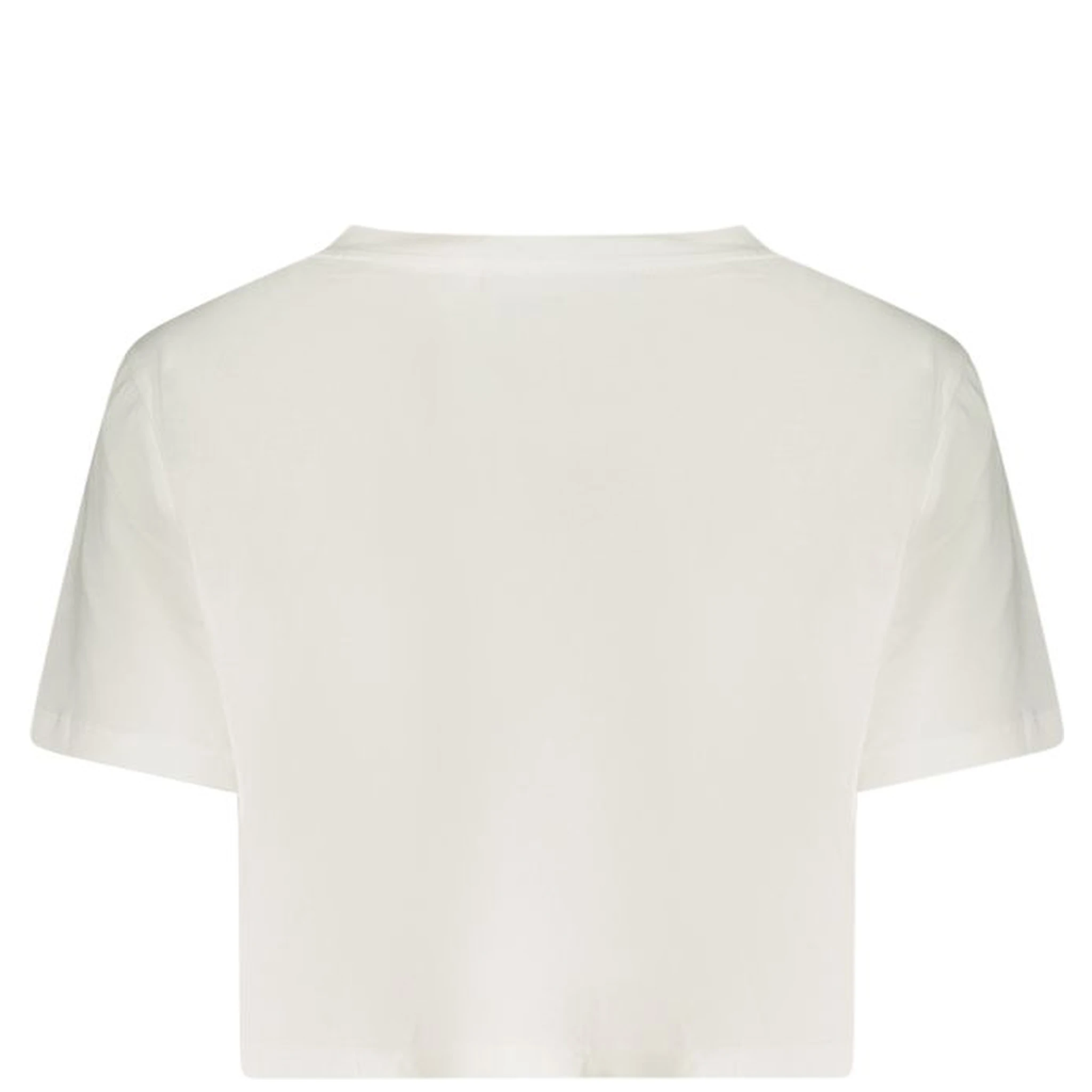 White Cotton Women T-Shirt
