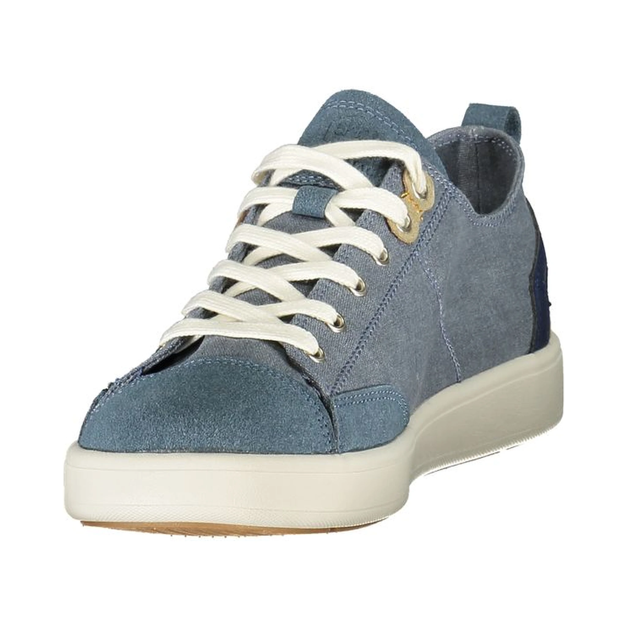 Azzurro Polyester Mens Sneaker