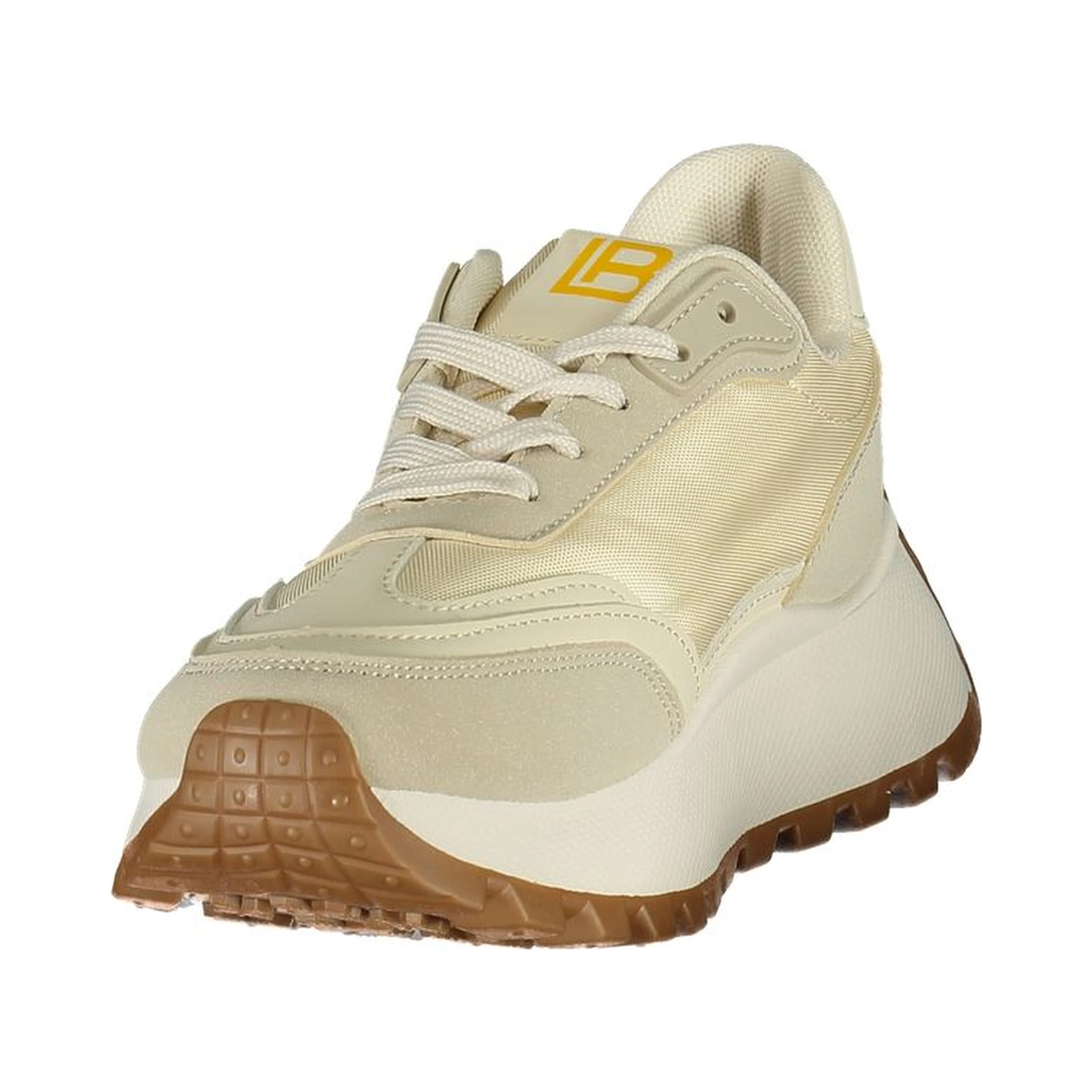 Beige Polyurethane Women Sneaker