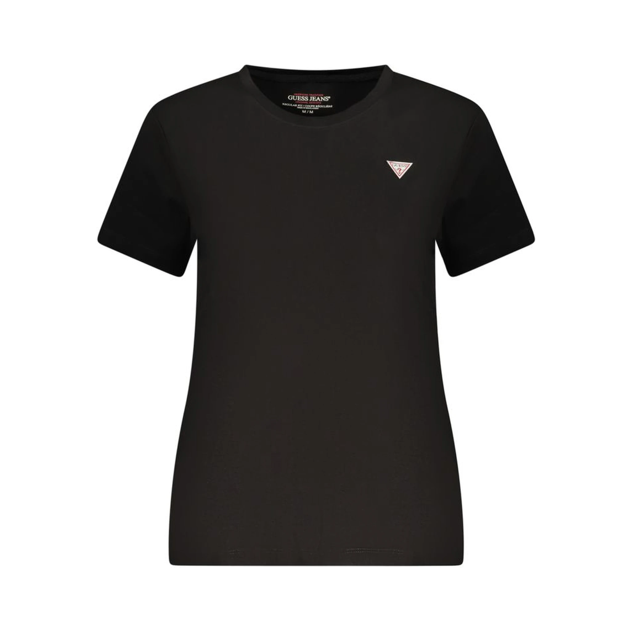 Black Cotton Women T-Shirt