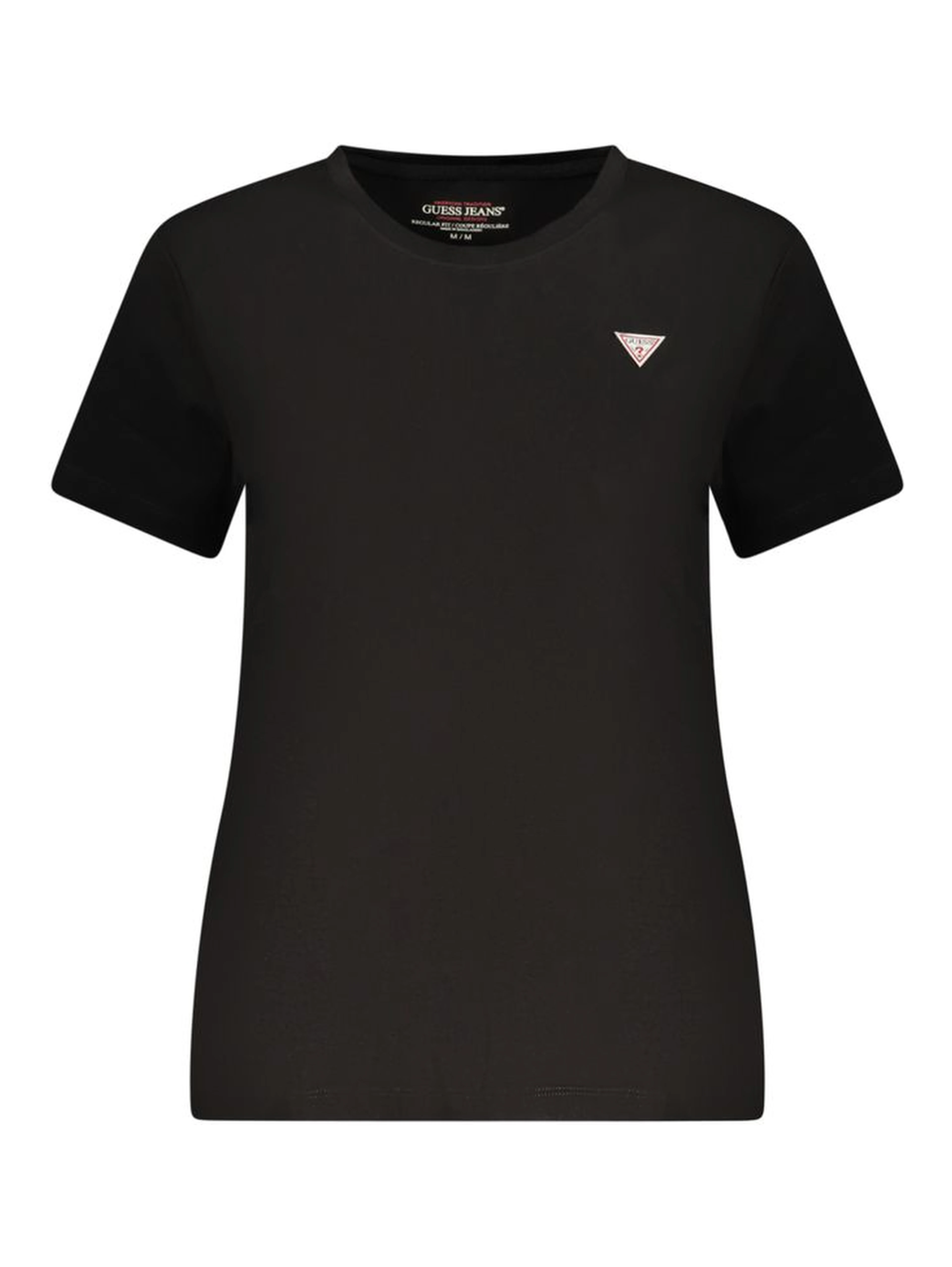 Black Cotton Women T-Shirt