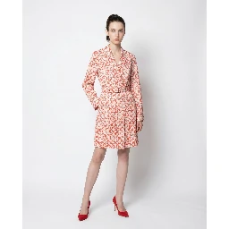 Multicolor Silk Casual Dress