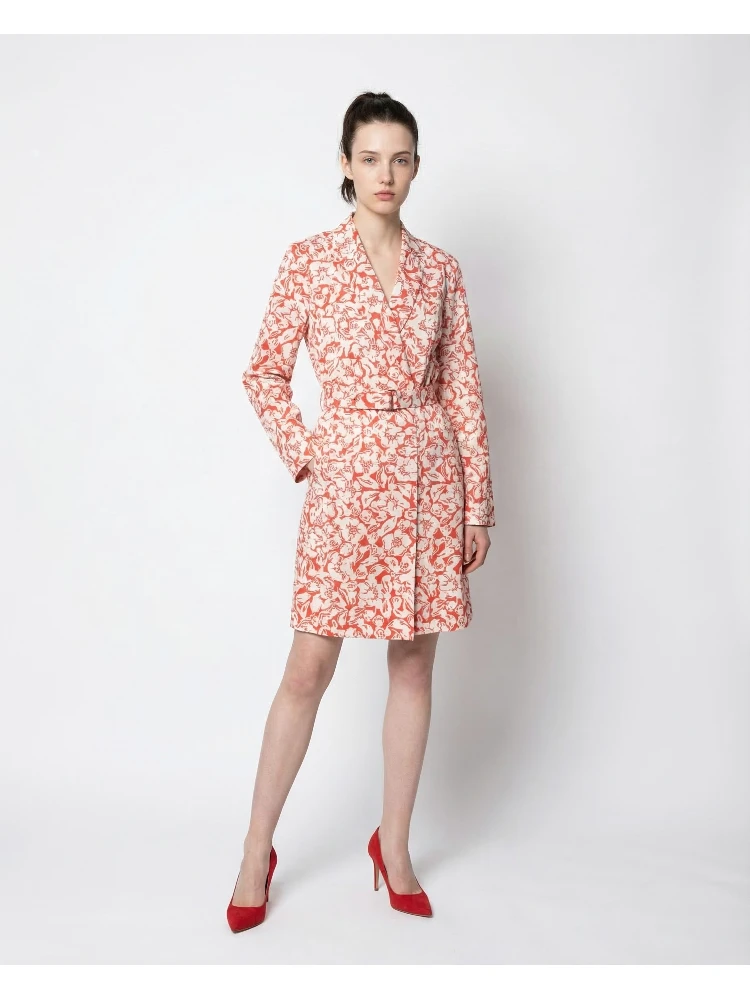 Multicolor Silk Casual Dress