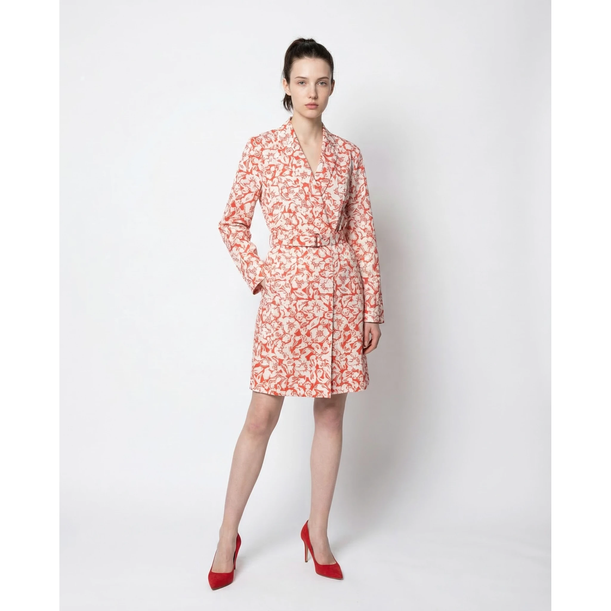 Multicolor Silk Casual Dress