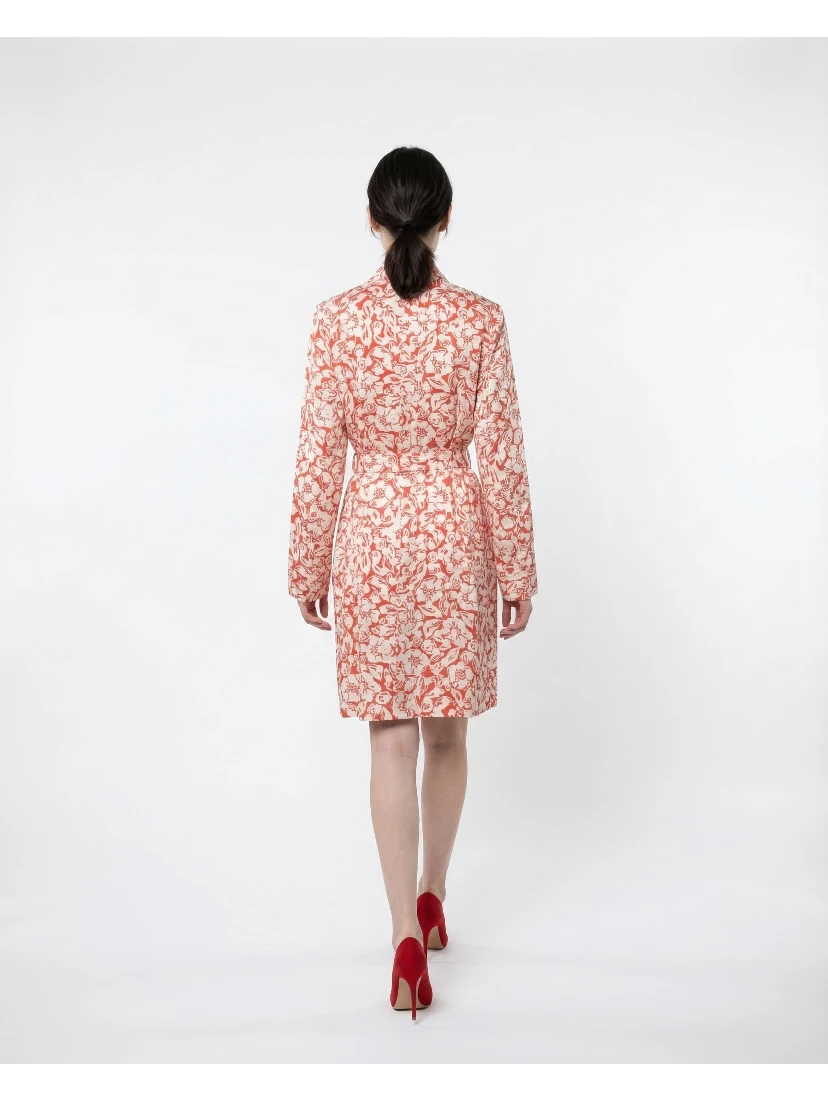 Multicolor Silk Casual Dress