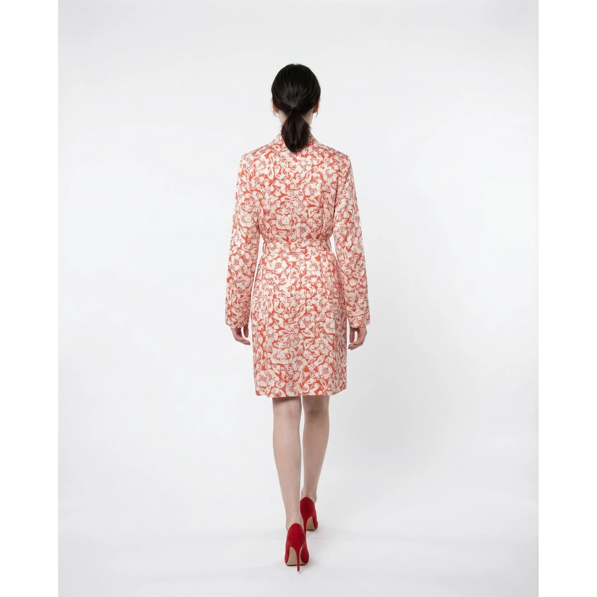 Multicolor Silk Casual Dress