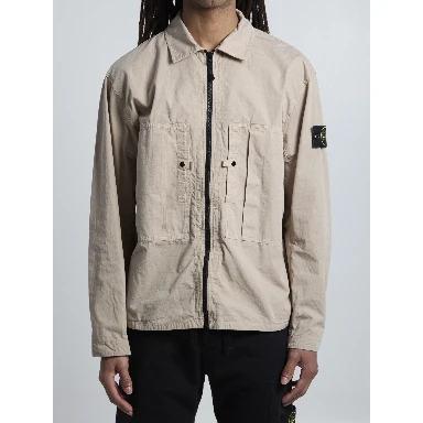 Ripstop cotton overshirt
