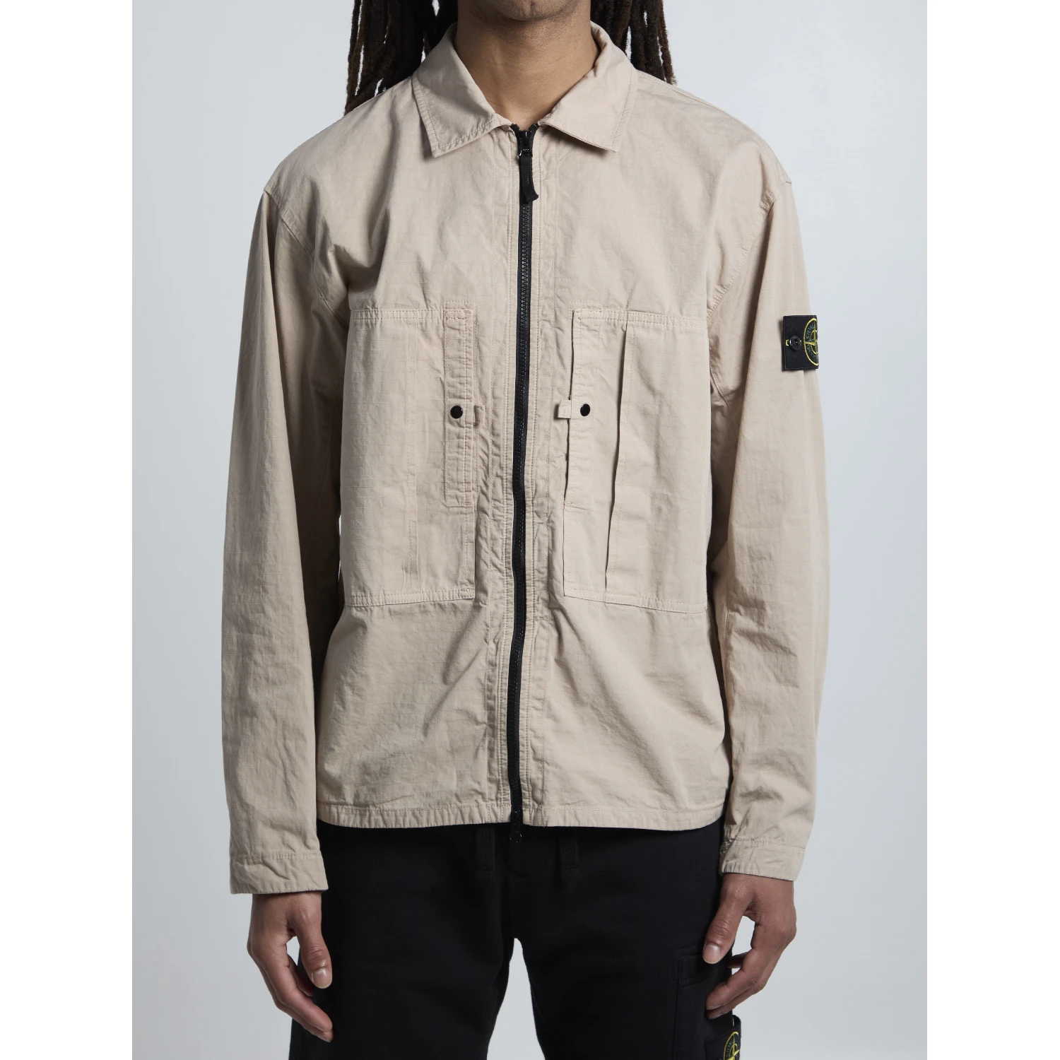 Ripstop cotton overshirt