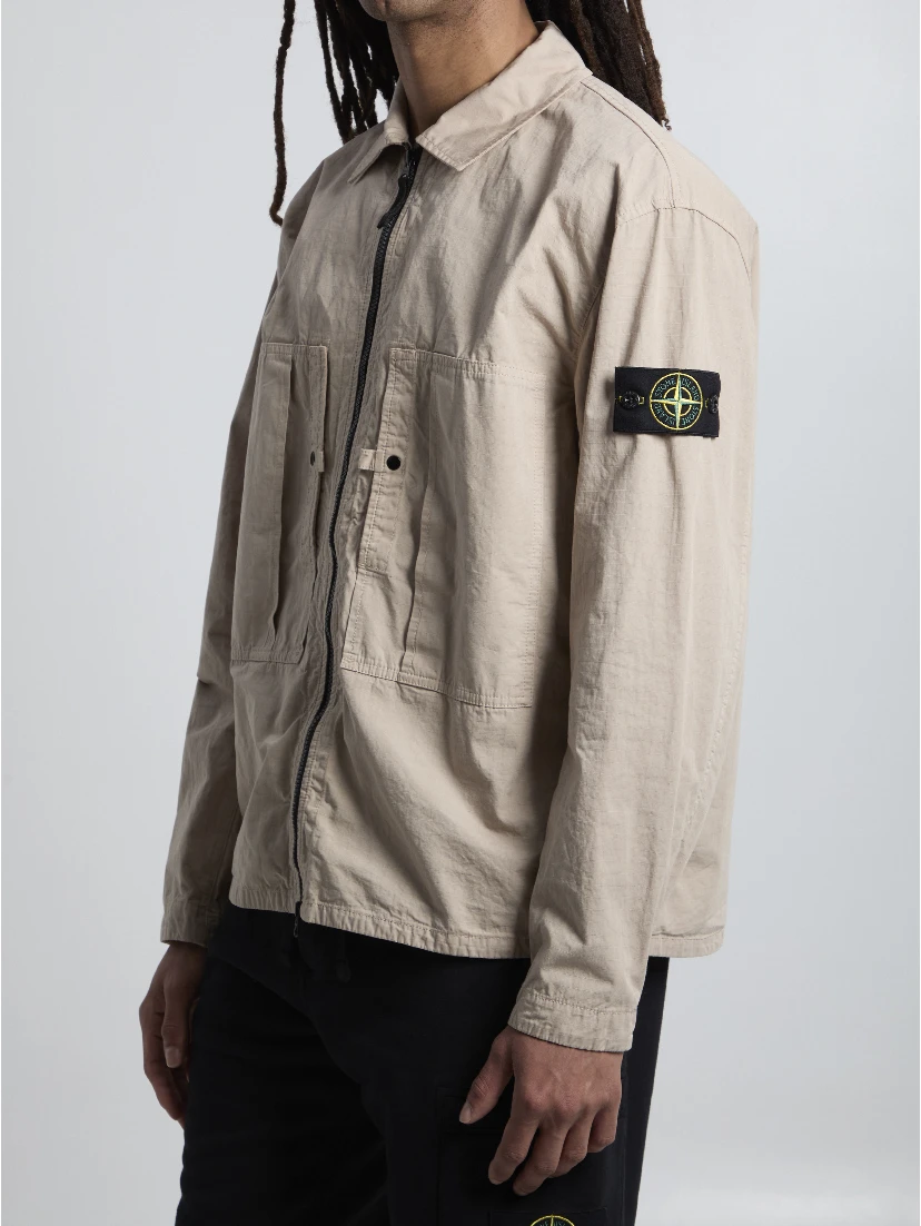 Ripstop cotton overshirt