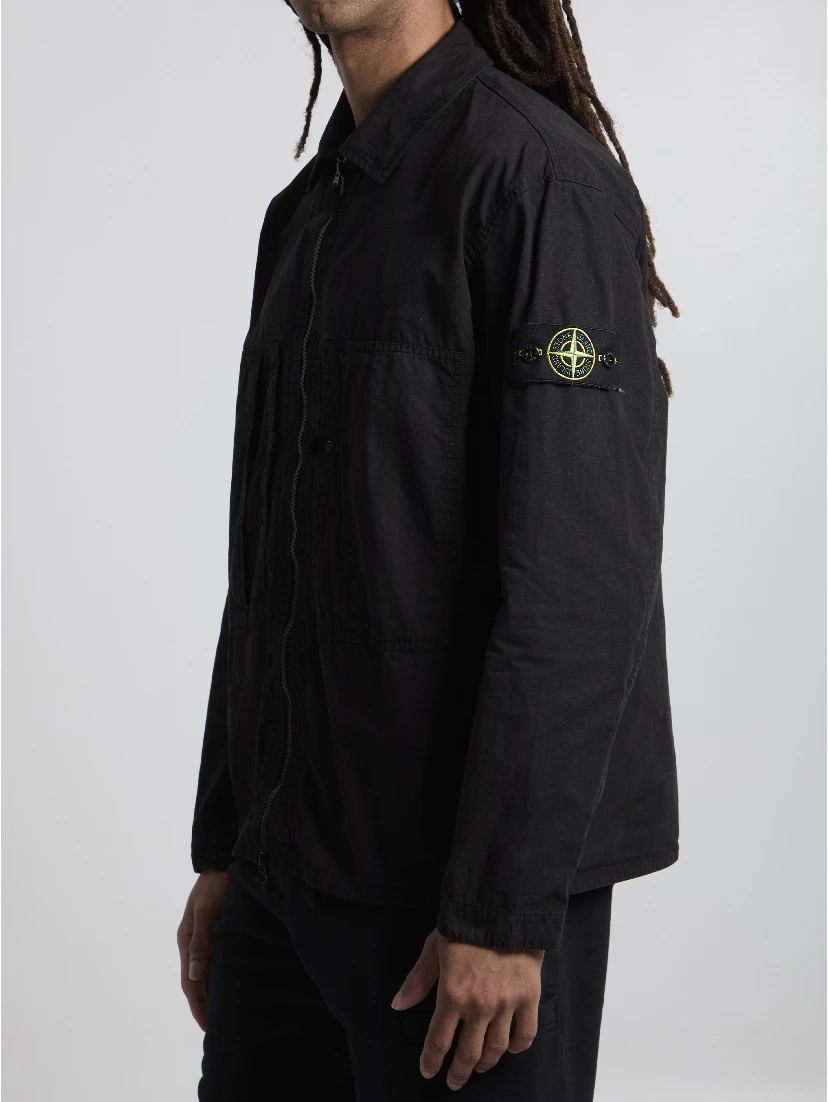Ripstop cotton overshirt