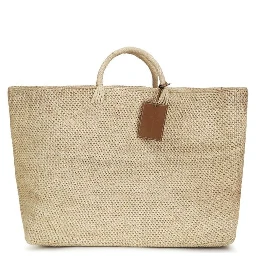 Beige Raffia Handbag
