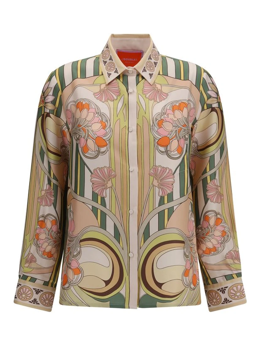 Multicolor Silk Pattern Shirt