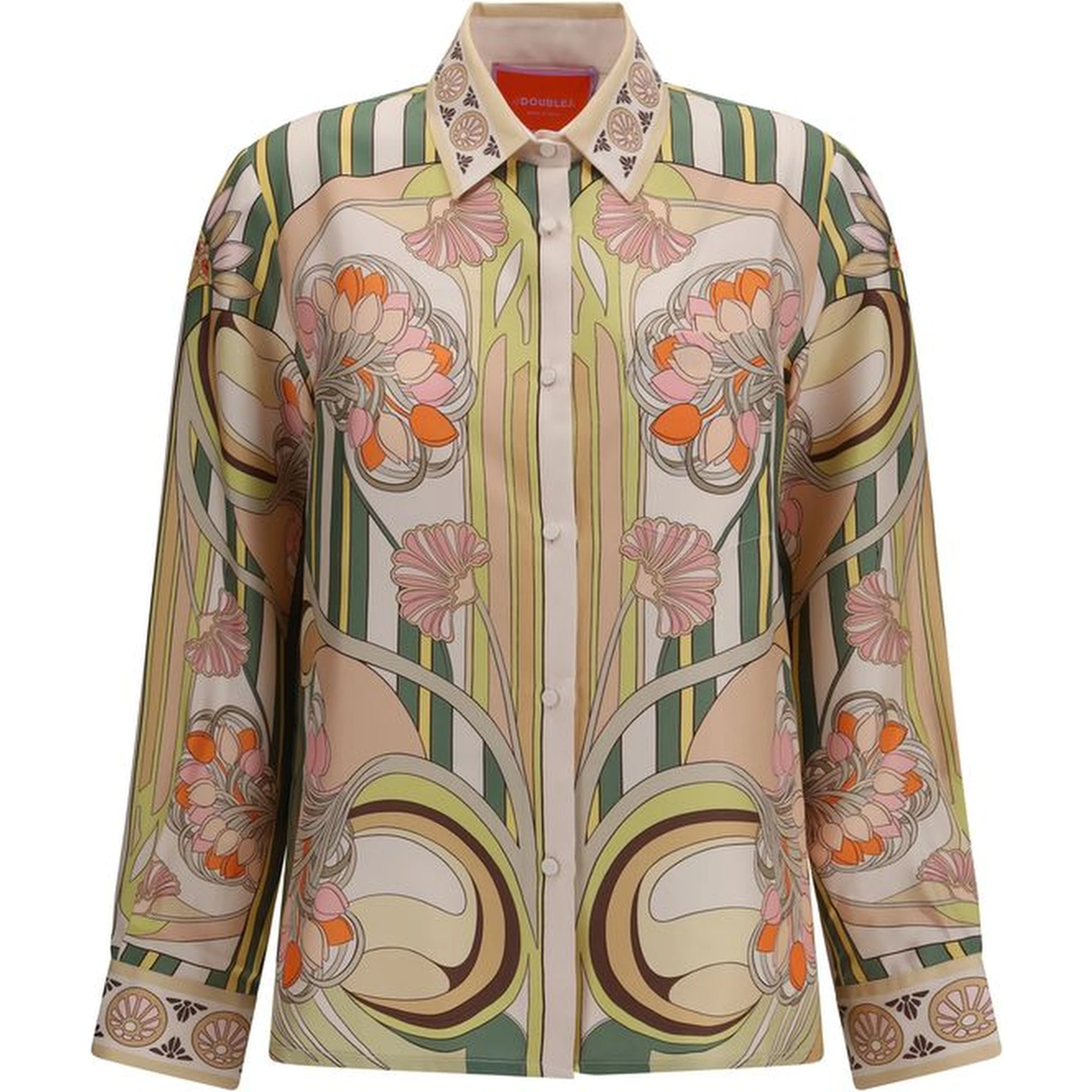 Multicolor Silk Pattern Shirt