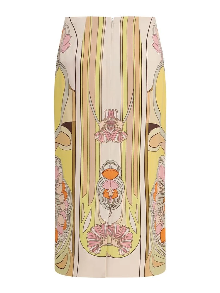 Multicolor Viscose Long Skirt alternative