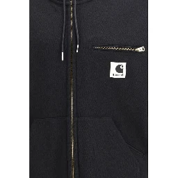 Black Cotton Sweatshirt