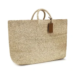 Beige Raffia Handbag