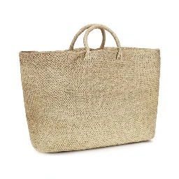 Beige Raffia Handbag