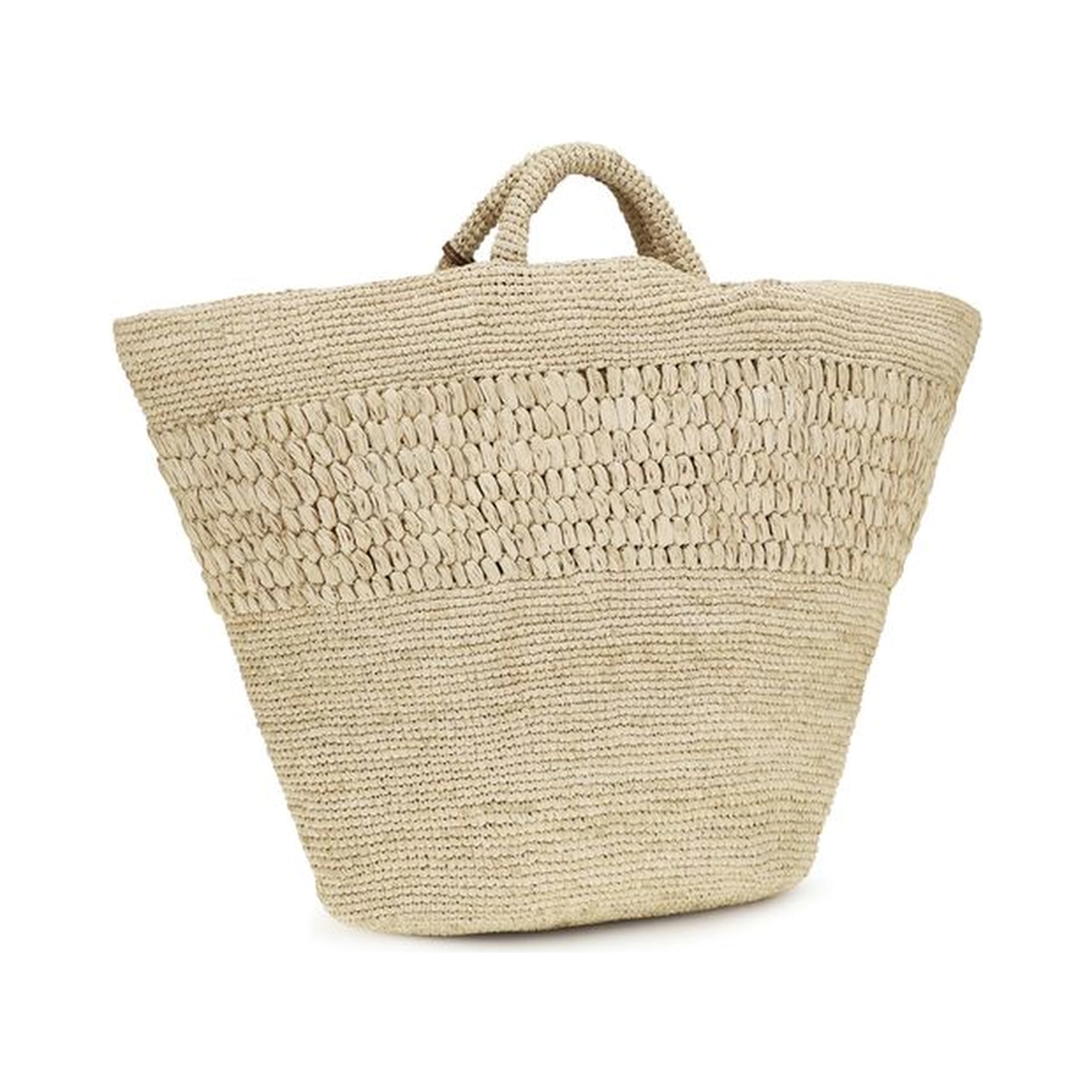 Beige Raffia Handbag