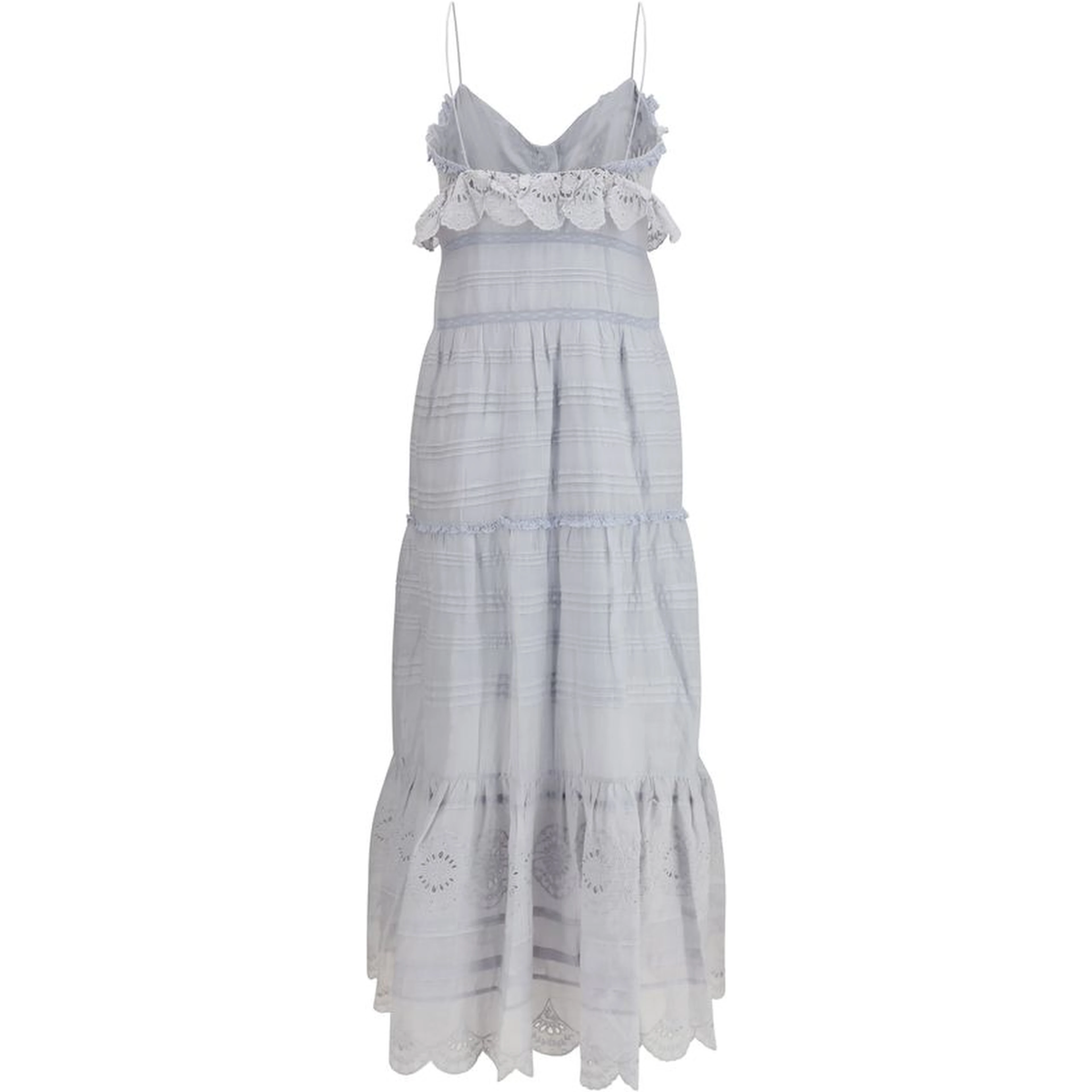Blue Cotton Casual Dress